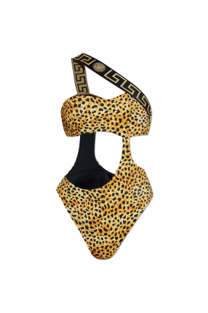 Beige One-piece swimsuit with animal motif Versace - Vitkac AS